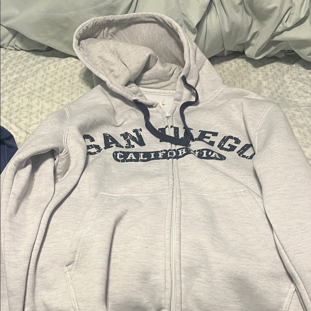 Gray San Diego California Hoodie